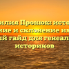 Фамилия Пронюк: история, значение и склонение имени — полный гайд для генеалогов и историков