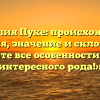 «Фамилия Пуке: происхождение, история, значение и склонение – узнайте все особенности этого интересного рода!»