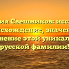 Фамилия Свешников: исследуем происхождение, значение и склонение этой уникальной русской фамилии!