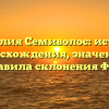 Фамилия Семиволос: история происхождения, значения и правила склонения ФИО