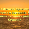 Фамилия Собкин: происхождение, история и значение. Как правильно склонять фамилию Собкин?