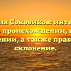 Фамилия Соковиков: интересные факты о происхождении, истории и значении, а также правильное склонение.