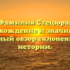 Фамилия Стецюра: происхождение и значимость, полный обзор склонения и истории.
