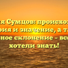 Фамилия Сумцов: происхождение, история и значение, а также правильное склонение – все, что вы хотели знать!