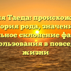 Фамилия Таеда: происхождение и история рода, значение и правильное склонение фамилии для использования в повседневной жизни