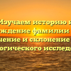 Изучаем историю и происхождение фамилии Бузаева: значение и склонение для генеалогического исследования