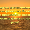 Исследуем происхождение и значение фамилии Бахматов, а также правильное склонение: интересные факты и история рода!