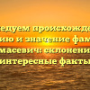 Исследуем происхождение, историю и значение фамилии Домасевич: склонение и интересные факты