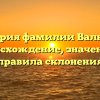 История фамилии Валюхов: происхождение, значения и правила склонения