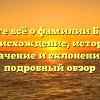Узнайте всё о фамилии Байгуш: происхождение, история, значение и склонение — подробный обзор