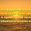 Фамилия Бруннер: исследуем происхождение, интересные факты и правильное склонение для генеалогических целей
