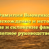 Фамилия Вьюненко: происхождение и история, значение и склонение фамилии — полное руководство