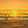 Фамилия Габисония: происхождение и история ее значения, а также правильное склонение – все, что нужно знать