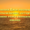 Фамилия Джо: исследуем происхождение, историю и значение этого уникального имени