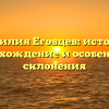 Фамилия Еговцев: история, происхождение и особенности склонения