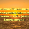 Фамилия Емельянович: происхождение, значимость и склонение — всё о фамилии Емельянович!