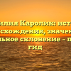 Фамилия Каролик: история происхождения, значение и правильное склонение – полный гид