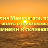 Фамилия Манака: все, что вам нужно знать о происхождении, значении и склонении