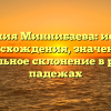 Фамилия Миннибаева: история происхождения, значения и правильное склонение в разных падежах