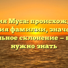Фамилия Муса: происхождение и история фамилии, значение и правильное склонение — всё, что нужно знать