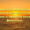 Фамилия Обрящиков: происхождение и история, значениe и правила склонения фамилии.
