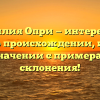 Фамилия Опри — интересные факты о происхождении, истории и значении с примерами склонения!