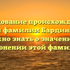 Исследование происхождения и истории фамилии Бардин: все, что нужно знать о значении и склонении этой фамилии