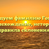 Исследуем фамилию Гомозов: происхождение, история и правила склонения!