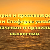 История и происхождение фамилии Елиферов: узнайте все о ее значении и правильном склонении