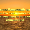 Фамилия Банецкий: все, что нужно знать о ее происхождении, истории, значении и правильном склонении