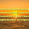 Фамилия Башев: история, происхождение, значение и склонение с фактами и интересными историями
