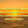 Фамилия Белецкий: раскрытие тайн происхождения и истории фамилии с полным склонением и значениями