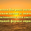 Фамилия Бограш: история, происхождение и значение, полное склонение для составления правильной формы обращения