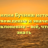 Фамилия Бучина: история, происхождение и значение, а также склонение — всё, что нужно знать