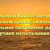 Фамилия Вакин: история происхождения, значение и правильное склонение для всех случаев использования