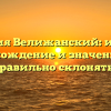 Фамилия Велижанский: история, происхождение и значение, как правильно склонять?
