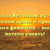 Фамилия Ветчинов: история, происхождение и правила склонения фамилии — все, что вы хотели узнать!