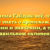 Фамилия Гайдак: всё, что вы хотели знать о происхождении, истории и значении, а также правильном склонении