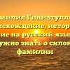 Фамилия Гиниатуллин: происхождение, история и значение на русский язык — всё, что нужно знать о склонении фамилии