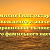 Фамилия Гнап: история, происхождение и значение, а также правильное склонение для вашего фамильного наследия