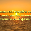 Фамилия Гутцайт: все о происхождении, значении и склонении этой фамилии