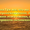Фамилия Гуэ: все, что вы хотели знать о происхождении, истории и значении этого имени, а также правила склонения