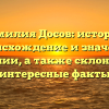 Фамилия Досов: история, происхождение и значение фамилии, а также склонение и интересные факты
