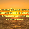 Фамилия Дыда: история, происхождение и значение имени, а также общие правила склонения