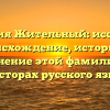 Фамилия Жительный: исследуем происхождение, историю и склонение этой фамилии на просторах русского языка