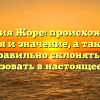 Фамилия Жоре: происхождение, история и значение, а также как правильно склонять и использовать в настоящее время