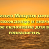 Фамилия Макуни: история, происхождение и значение. Полное склонение для вашей генеалогии.
