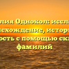 Фамилия Однокол: исследуем происхождение, историю и значимость с помощью склонения фамилий