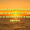 Изучаем происхождение и историю фамилии Гурзуф: значение и склонение в настоящее время