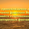 Изучаем происхождение, историю и значение фамилии Волсер. Узнайте о склонении и интересных фактах!